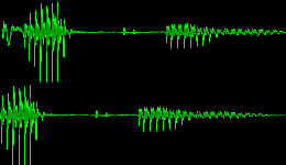 Schallwellen Packen und Backen